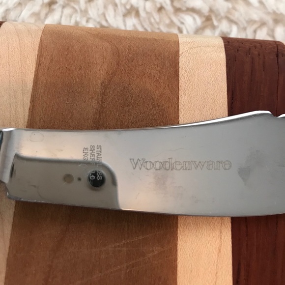 Woodware Multi-Wood Cheese Board & Cheese Knife - Picture 5 of 7